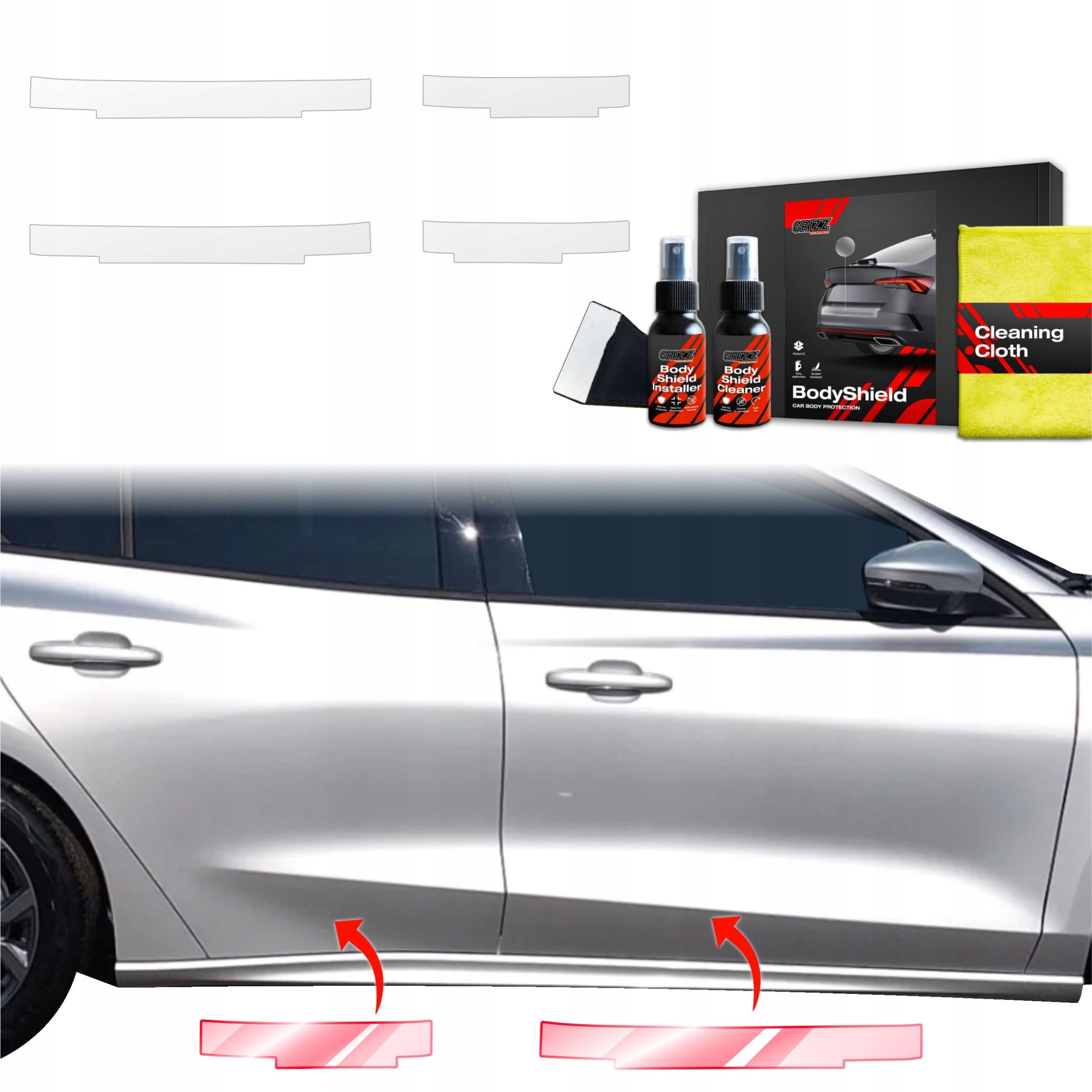 GrizzGlass progi BodyShield do Ford Focus